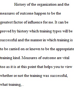 Training and Development Week 4 Discussion 1